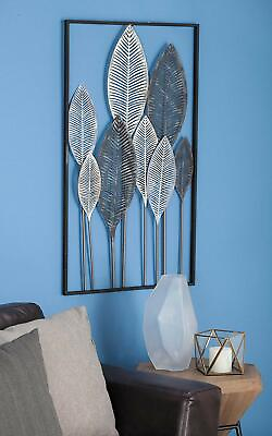 #ad #ad Wall Decor 3D Metal Leaf Modern Contemporary Framed Hanging Art Fall Seasonal $77.97