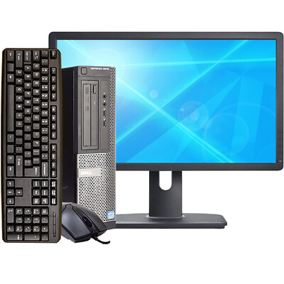 #ad Dell Desktop Computer i5 PC SFF Up To 16GB RAM 2TB HD SSD 24in Windows 10 Pro $295.98