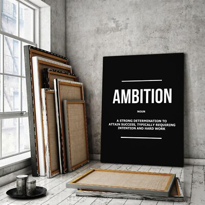#ad Ambition Hard Work Definition Wall Art Office Decor poster new new poster $15.99