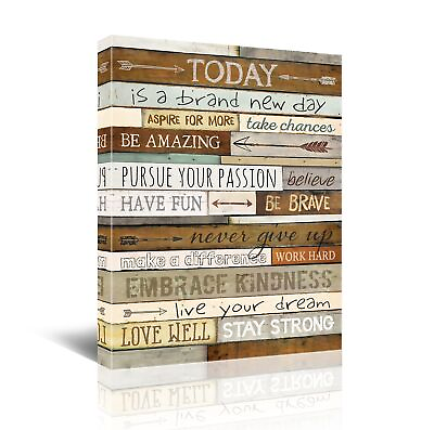 #ad Inspirational Wall Art for Office Quotes Theme Decor Women Motivational Canva... $18.95