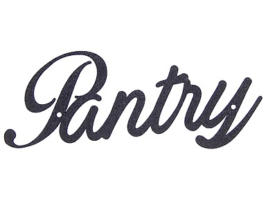 #ad Pantry Kitchen Word Art Sign Home Decor Wall Hanging Cursive Script Typography $10.99