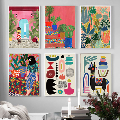 #ad Modern Multicolored Abstract Garden Wall Painting Posters and Prints Gallery $15.58