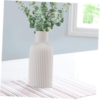 #ad #ad Vase White Ceramic Vase Flower Vase Minimalist Modern Home Decor Matte $19.60