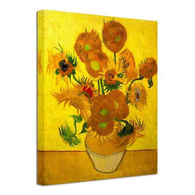 #ad Canvas Print Pictures Van Gogh Paintings Repro Home Decor Wall Art Sunflowers $13.99