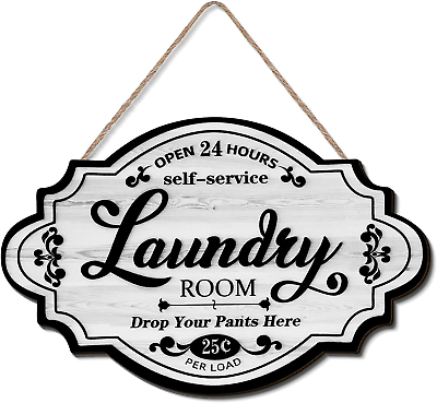 #ad #ad Vintage Laundry Room Decorative Wall Sign Laundry Room Decor Home Family $13.83