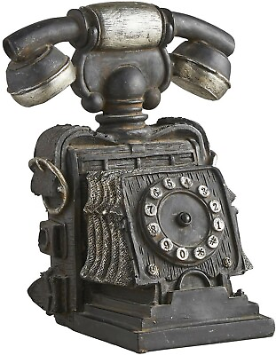 #ad Decorative Vintage Phone Rustic Home Décor 6.7quot; L x 4.75quot; W x 7.87quot; H $22.99