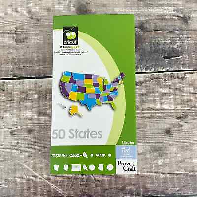 #ad Cricut Cartridge 50 States Complete W Overlay Scrapbook Rare Pre Owned $35.00
