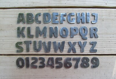 #ad Rustic Metal Letters 1.25quot; Tall A though Z 0 9 $1.75