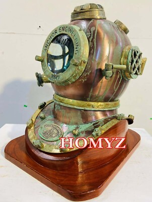 #ad #ad Diving Helmet 18quot; Anchor Engineering Divers Helmet Rustic Vintage Home Decor $239.40