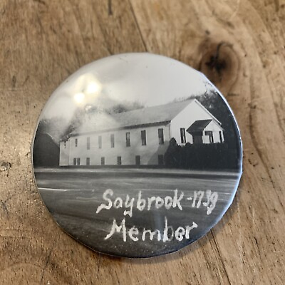 #ad Vintage Saybrook 1739 Member Connecticut pin back button 2 1 4” $14.99