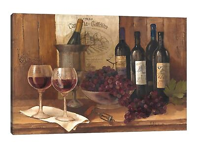 #ad Kitchen Canvas Wall Art Vintage Red Wine amp; Grape Prints Picture Kitchen an... $81.78