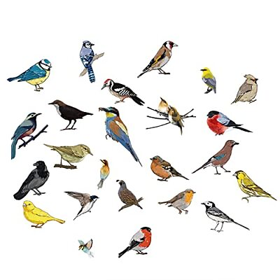 #ad Creatcabin Little Birds Vinyl Wall Decals Watercolor Birds Wall Stickers Self ad $10.19