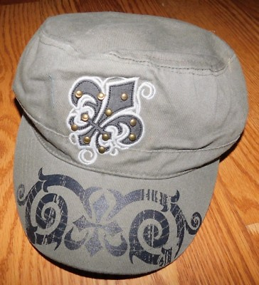 #ad L Fleur Lis Military Hat One Size Brand New $10.66