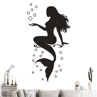 #ad Mermaid Wall Decals Wall Decor Sticker Decal Under the Sea Decor PVC Decals $8.81