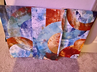 #ad canvas wall art abstract 3 piece Set $25.99
