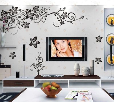 #ad #ad US STOCK Wall Sticker Flower Vine Living Room Lobby Bedroom decal decor $6.95