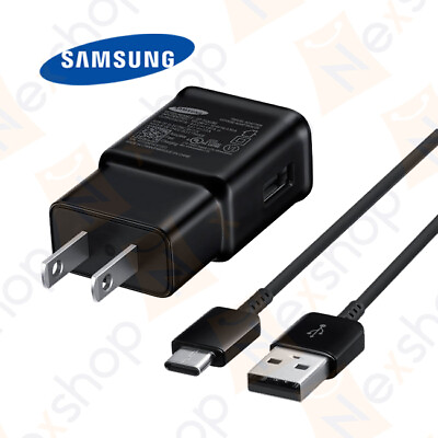 #ad #ad Original Samsung Galaxy S8 S9 Plus Note 8 Fast Wall Charger amp; USB Type C Cable $8.99