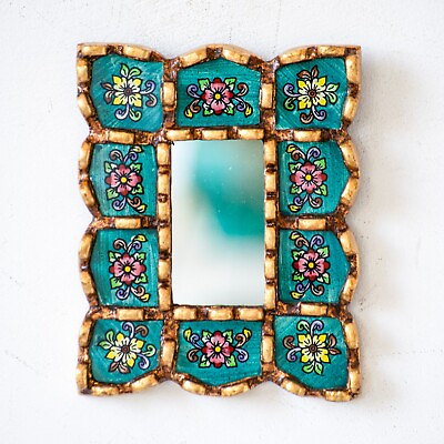 #ad Turquoise mirror on the wall art living room decorations Christmas Home decor $29.99