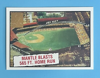 #ad 1996 TOPPS MICKEY MANTLE BLASTS 565 FT. HOME RUN #406 New York Yankees $4.47