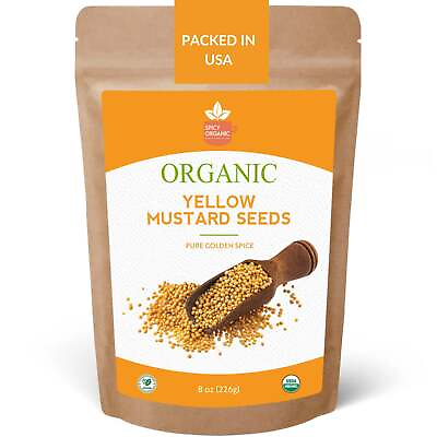#ad Organic Yellow Mustard Seeds–Certified USDA Organic Spice for Pickling amp; Cooking $7.98