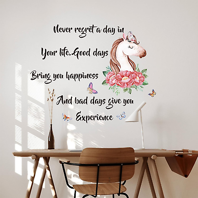 #ad Inspirational Wall Decals Vinyl Quote Stickers Motivational Wall Decals Peel and $13.00