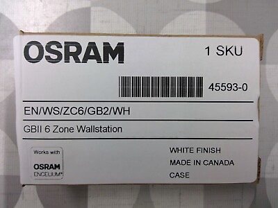 #ad Osram Encelium EN WS ZC6 GB2 WH 6 Zone Wall Station **Free Shipping** $48.00