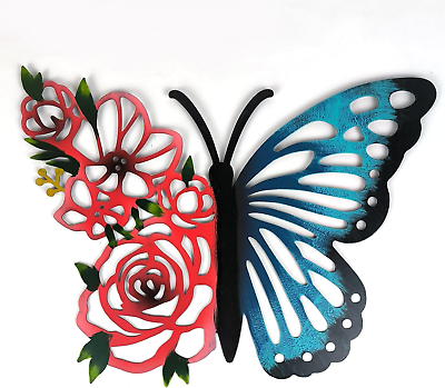 #ad Metal Butterfly Wall Decor Butterflies Indoor Art Hanging Sculpture for Home B $27.88