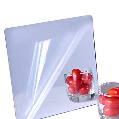 #ad Acrylic Mirror Sheet Self Adhesive Wall Mounted Home Decor Non Glass 12x12 quot; 1 $20.61