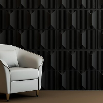 #ad #ad Art3dwallpanels PVC 3D Wall Panel for Interior Wall Décor in Black Wall Decor $57.18