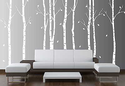 #ad Birch Tree Wall Decal Forest Art Vinyl Sticker Removable Nursery Branches 1263 $159.99