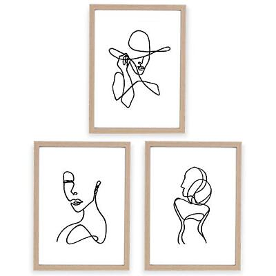 #ad 11x14 Inch Framed Minimalist Wall Art Set With Framed Pictures Woman#x27;s Body Shap $27.80