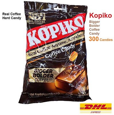 #ad 300 Candies Kopiko Extra Big Coffee Hard Candy Real Coffee Flavor Anywhere 1050g $49.94