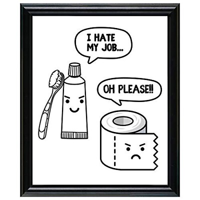 #ad funny bathroom wall art Bathroom Wall Art Bathroom Prints Funny Bathroom Sign $20.81