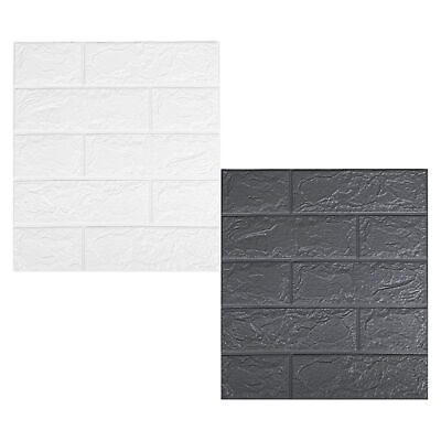 #ad 3D Brick Wall Stickers 13x15inch Faux Brick Wall Panels Wall Decal Waterproof $15.92