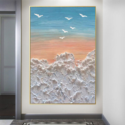 #ad The Latest Design Of Home Decor Wall Painting Abstract Handmade Oil Painting $99.80