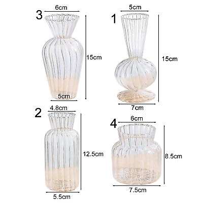 #ad Home Vase Eco friendly Durable Decorative Transparent Vase Portable $11.44