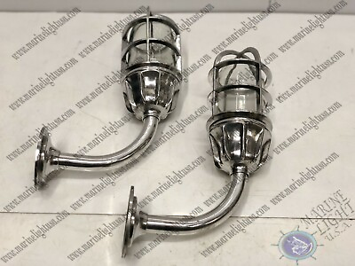 #ad Marine Antique Wall Art Decoration Arched Sconce Light Fixture Lot of 2 $188.87