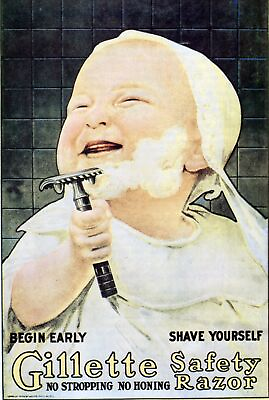 #ad #ad Decoration Poster.Home interior design.Bathroom Wall.Baby shaving cream.11086 $51.00