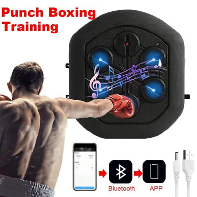 #ad #ad Wall Smart Boxing Machine LED Lighted Reaction Target Music $106.89