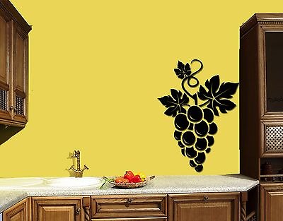#ad Wall Stickers Vinyl Decal Grape Fruit Vine Cute Decor For Kitchen z1761 $29.99