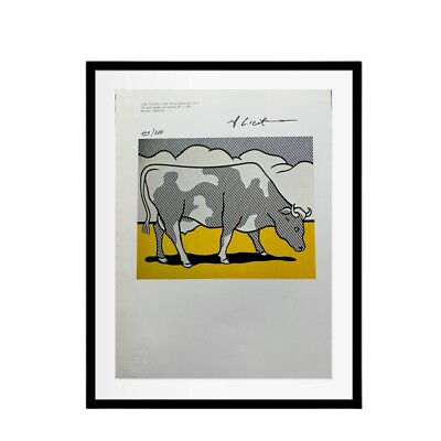 #ad Roy Lichtenstein Signed Print Cow Triptych 1974 Limited EditionPop Art $73.10
