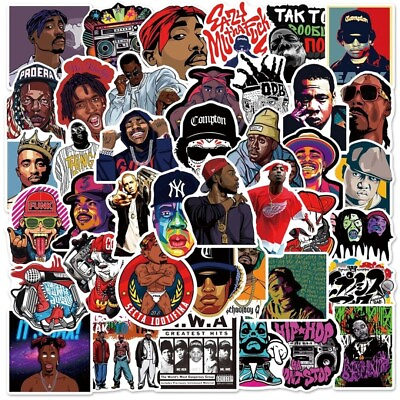 #ad 10 PCS Hip Hop Rapper Rap Music Stickers BRAND NEW $2.99
