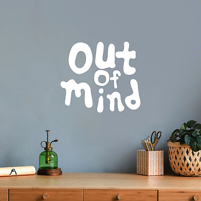 #ad Vinyl Wall Art Decal Out of Mind 16quot; x 18quot; Trendy Inspirational Quote $13.99