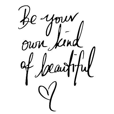 #ad Inspirational Vinyl Wall Art Decal Be Your Own Kind of Beautiful Quotes Wall ... $16.65