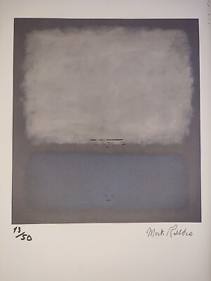 #ad COA Mark Rothko Painting Print Poster Wall Art Signed Pop Art Unframed $74.95