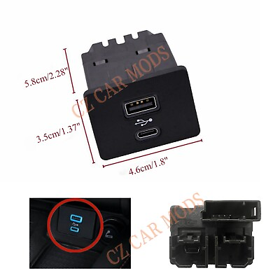 #ad For Ford Lincoln Sync 3 USB Type C Dual Multimedia Interface Module USB C HUB $65.00