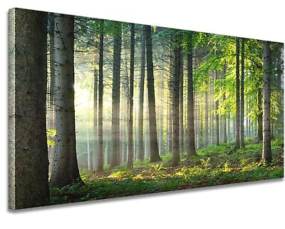 #ad Art wall Living room wall decoration Office bedroom Wall art Forest landscape... $155.28