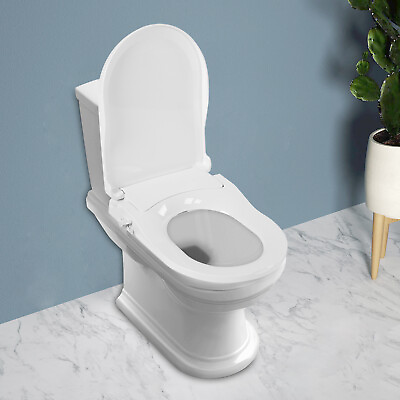 #ad Non Electric Toilet Seat Dual Nozzle Round Toilet Bidet Rear Home Durable $49.88
