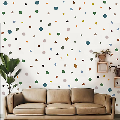 #ad #ad Polka Dots Wall Stickers Boho Irregular Decal Terrazzo Dots Wall Decor Kids Todd $18.61