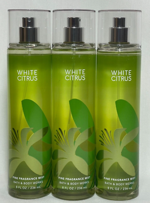 #ad NEW Bath and Body Works White Citrus 3 8oz Fine Fragrance Mist Spray 3pc Set $23.55